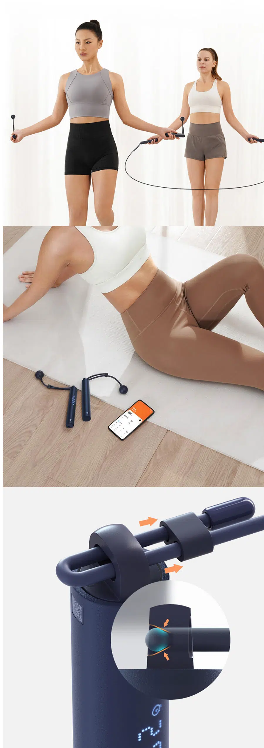Xiaomi Mijia Smart Skipping Jump Rope with Digital Counter and App Control