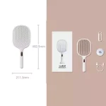 Xiaomi Qualitell S1 Digital Display Electric Mosquito Swatter Racket Rechargeable 3500V Chemical-Free Insect Killer