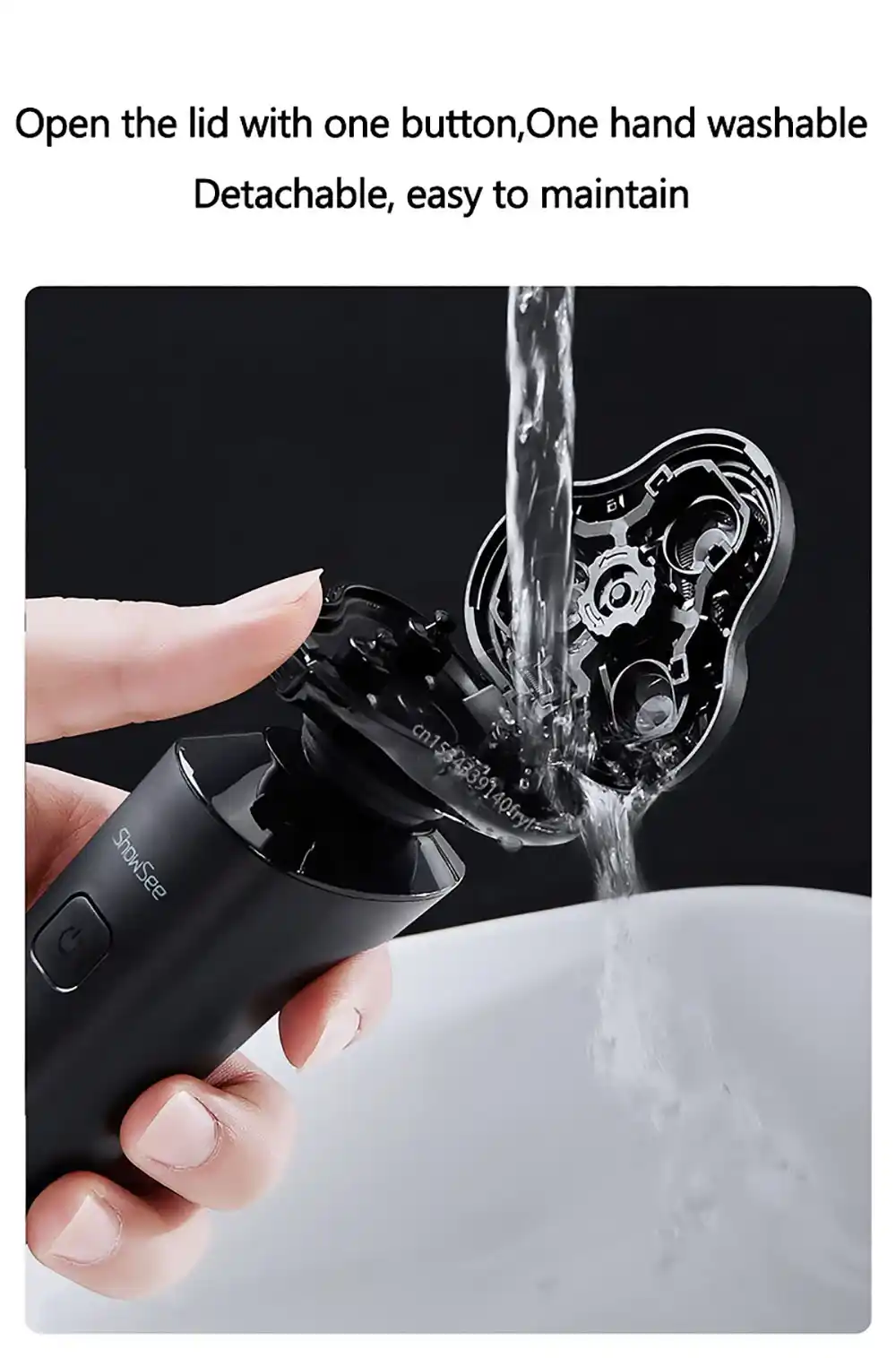 Xiaomi ShowSee F303 Electric Shaver with 500W Motor, Double-Ring Blade, and Waterproof IPX7 Design

