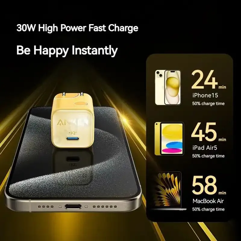 Anker 511 Nano 3 30W Tom and Jerry Edition USB-C GaN Charger with PowerIQ and ActiveShield