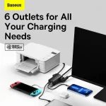 Baseus 100W GaN3 Pro Desktop Powerstrip with 6-in-1 Charging Ports