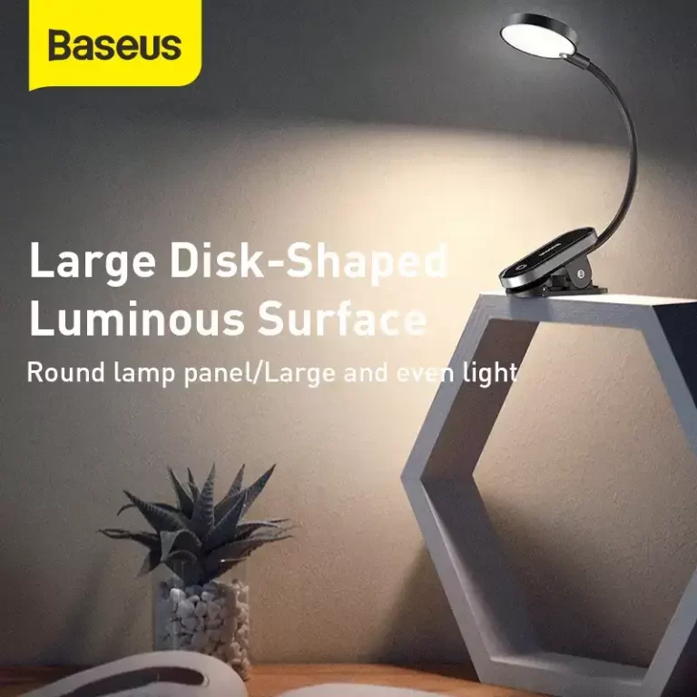 Baseus Mini Clip Lamp Comfort Reading – USB Rechargeable LED Light for Desk & Book Reading