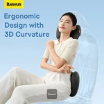 Baseus ComfortRide Car Neck & Lumbar Pillow Set – Cooling Gel, Ergonomic Memory Foam, Breathable Fabric