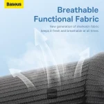 Baseus ComfortRide Car Neck & Lumbar Pillow Set – Cooling Gel, Ergonomic Memory Foam, Breathable Fabric