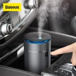 Baseus Time Aromatherapy Humidifier – 75ml Portable Car Air Freshener with LED Light and USB Power