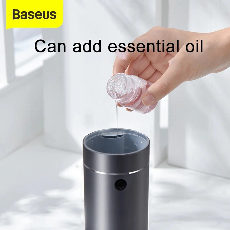 Baseus Time Aromatherapy Humidifier – 75ml Portable Car Air Freshener with LED Light and USB Power