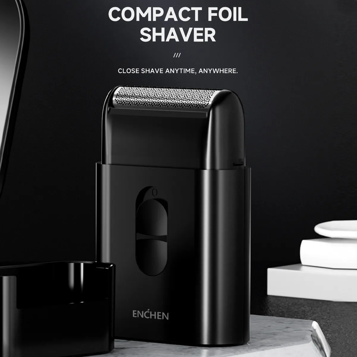 Enchen Mini Shave MS003 Compact USB Foil Shaver with Sideburn Trimmer