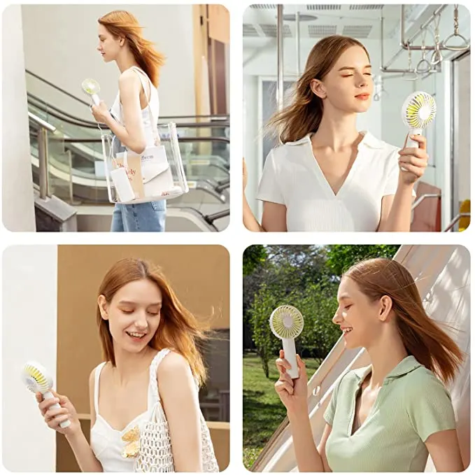FA21 Handheld Fan – Portable Mini USB Rechargeable Fan with 3 Speeds