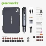Greenworks 8V Rotary Tool Kit with 52 Accessories