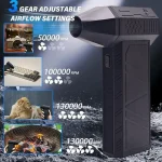 Hoco HX67 Force Fan with 80000 RPM Speed, Digital Display, and Portable Design