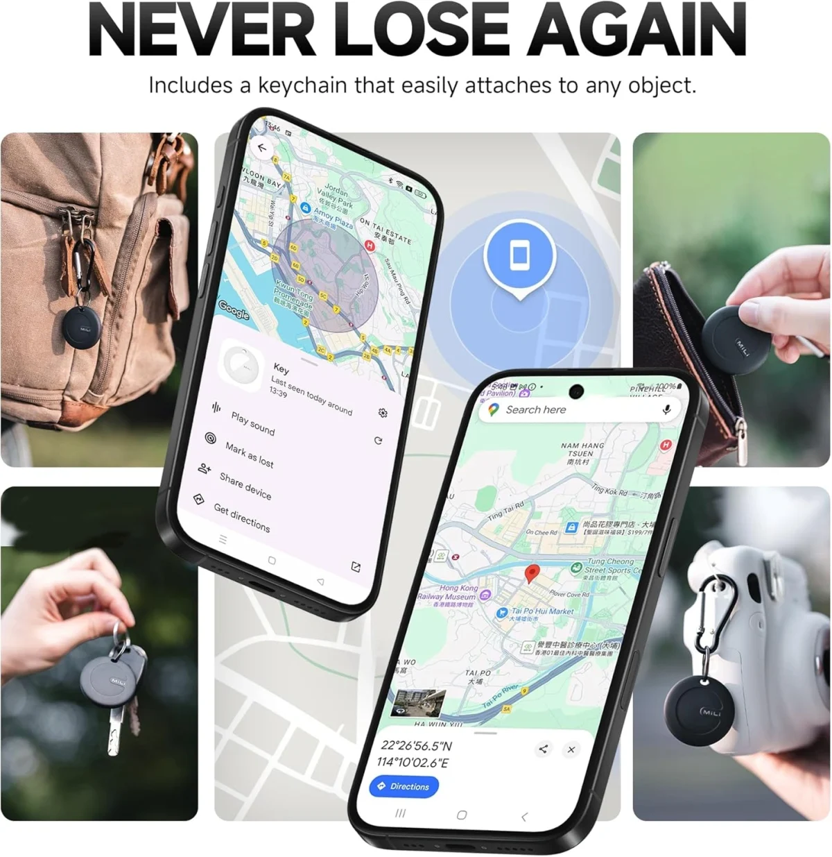 MiLi MiTag Go Smart Finder for Android Tracker