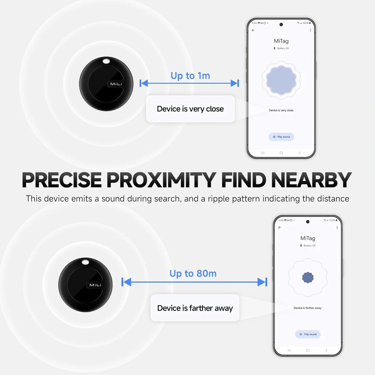 MiLi MiTag Go Smart Finder for Android Tracker