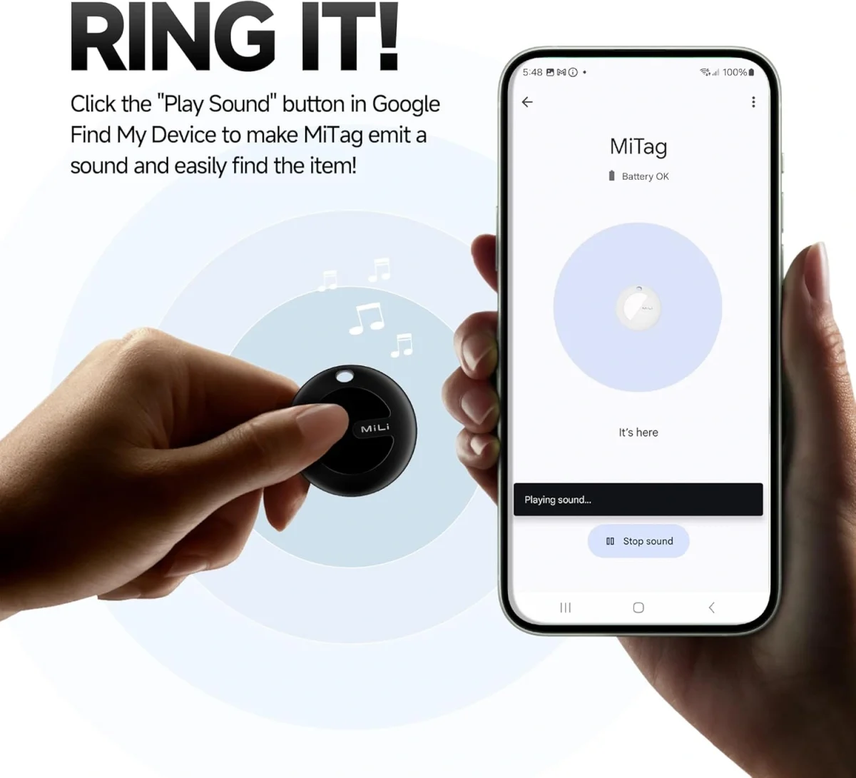 MiLi MiTag Go Smart Finder for Android Tracker