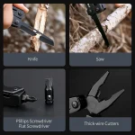 NexTool 9-in-1 Multi-function Wrench Knife Folding Tool for Outdoor and DIY Use