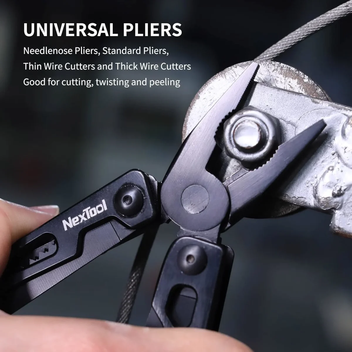 NexTool 9-in-1 Multi-function Wrench Knife Folding Tool for Outdoor and DIY Use