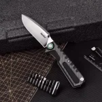 Xiaomi NexTool NE20021 Folding Knife with carbon fiber handle, screwdriver kit, and bottle opener