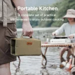 NexTool Outdoor Cooking Set – 6-Piece Kitchen Kit with Organizer for Camping and BBQ