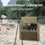NexTool Outdoor Cooking Set – 6-Piece Kitchen Kit with Organizer for Camping and BBQ
