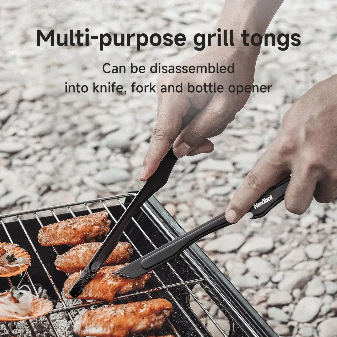 NexTool Outdoor Cooking Set – 6-Piece Kitchen Kit with Organizer for Camping and BBQ
