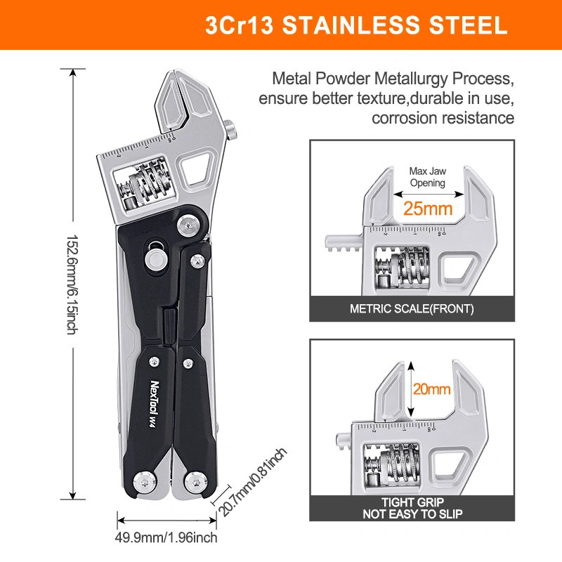 nextool-w4-multifunctional-11-in-1-ratchet-adjustable-wrench-edc-tool