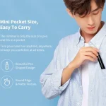 ShowSee C1 Electric Nose Hair Trimmer in Black – Precision Grooming Tool for Nose, Ears, and Eyebrows