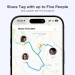 UGREEN FineTrack Smart Finder Bluetooth Tracker for iPhone – Loud Alarm, Waterproof, 2-Year Battery