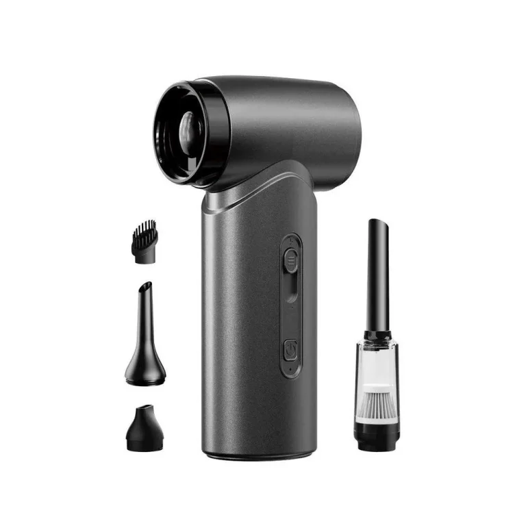 WiWU FS015 5-in-1 Ultra Speed Fan – Portable Cooling, Vacuum, Blower, Flashlight, Power Bank
