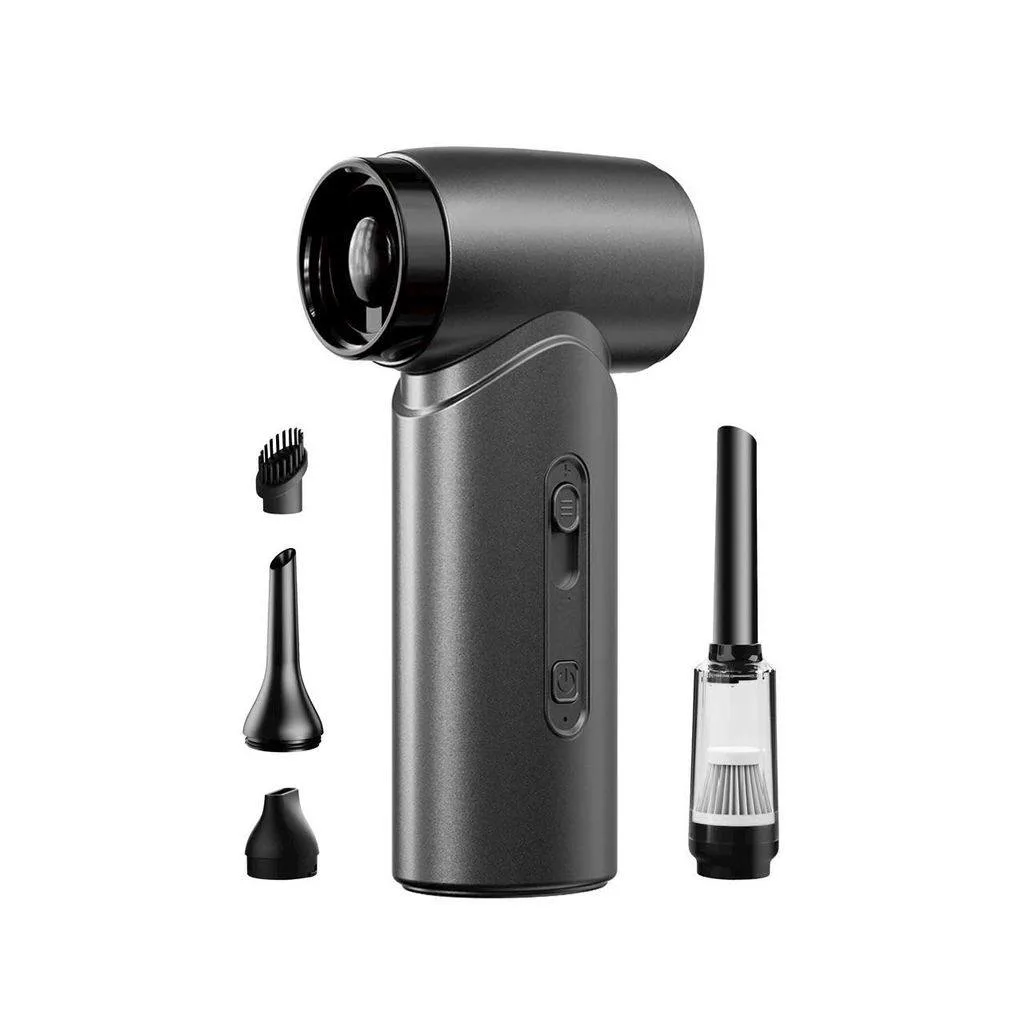 WiWU FS015 5-in-1 Ultra Speed Fan – Portable Cooling, Vacuum, Blower, Flashlight, Power Bank