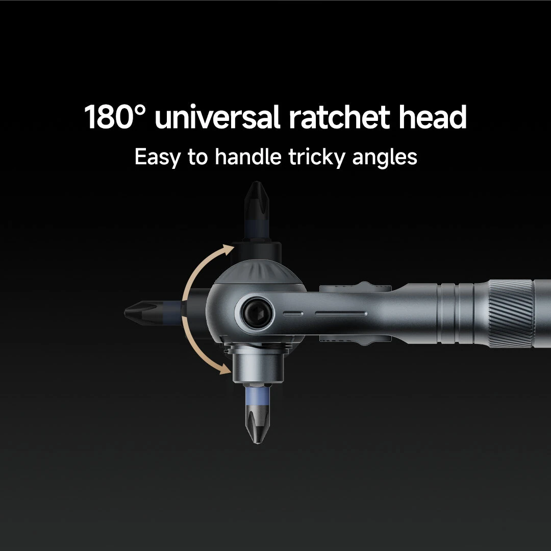 Xiaomi ATuMan RS2 Ratchet 40-in-1 Screwdriver Set with Flexible Head and Magnetic Bits
