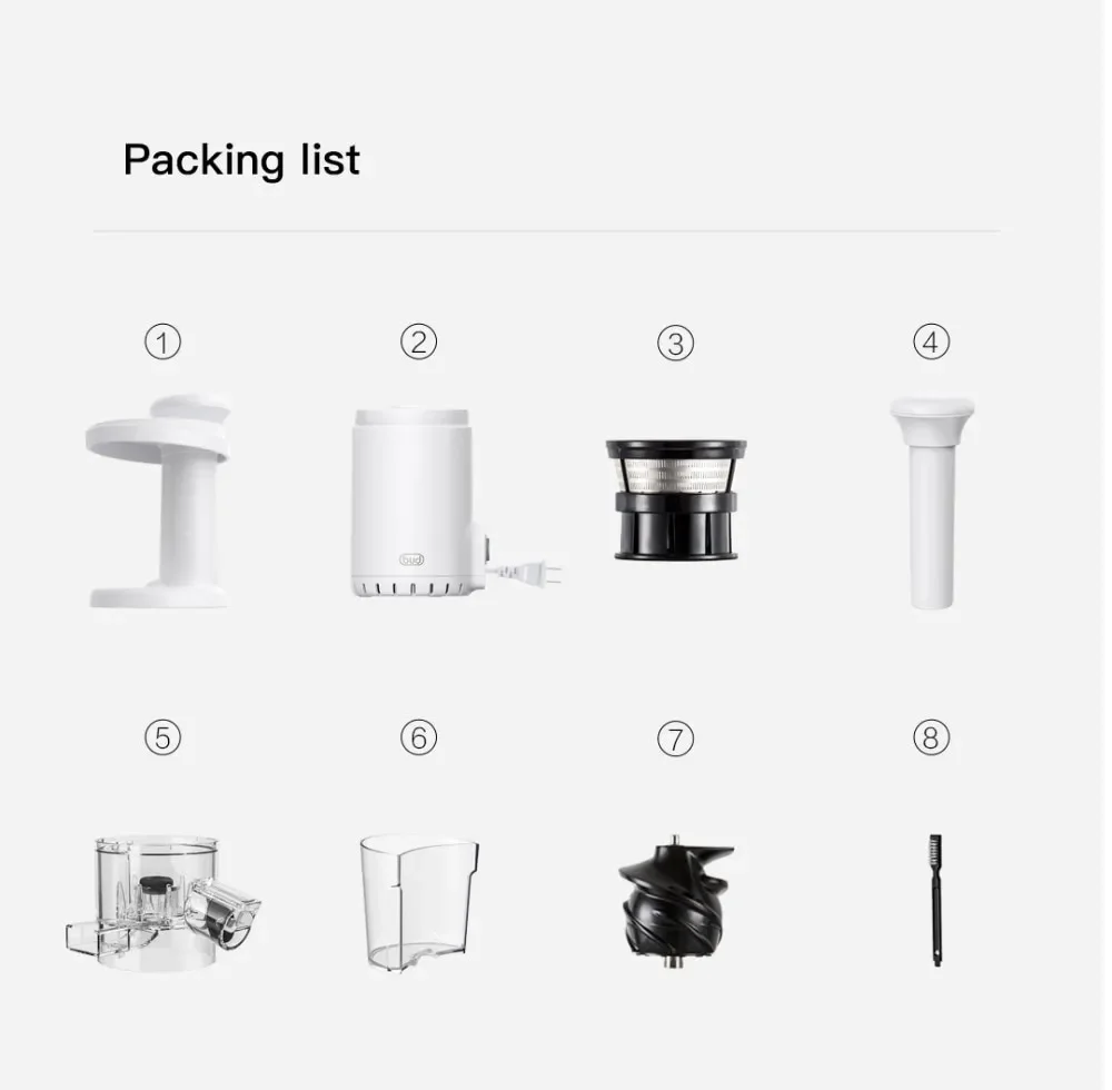 Xiaomi BJ08 Bud Portable Mini Slow Juicer Blender – No-Water, Low Noise, Compact Design