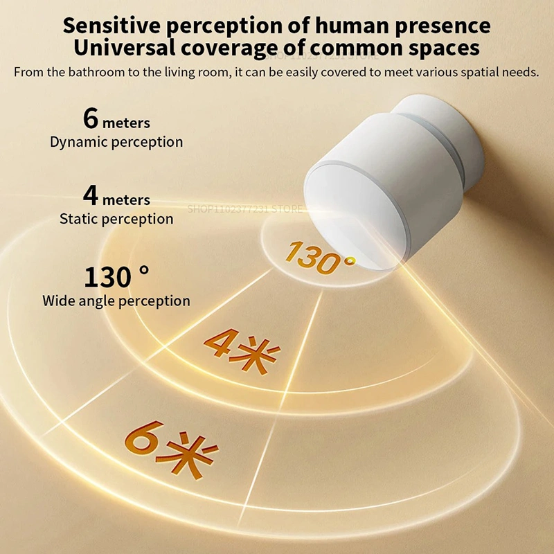 Xiaomi Human Presence Sensor Smart Wireless Bluetooth 5.0 Motion Detector with Infrared and Radar for Smart Home Automation