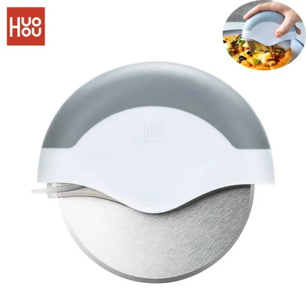 Slice your pizza with precision using the Xiaomi Huohou Pizza Cutter Wheel. Ergonomic handle, ultra-sharp 304 stainless steel blade, and safety guard in a sleek design.