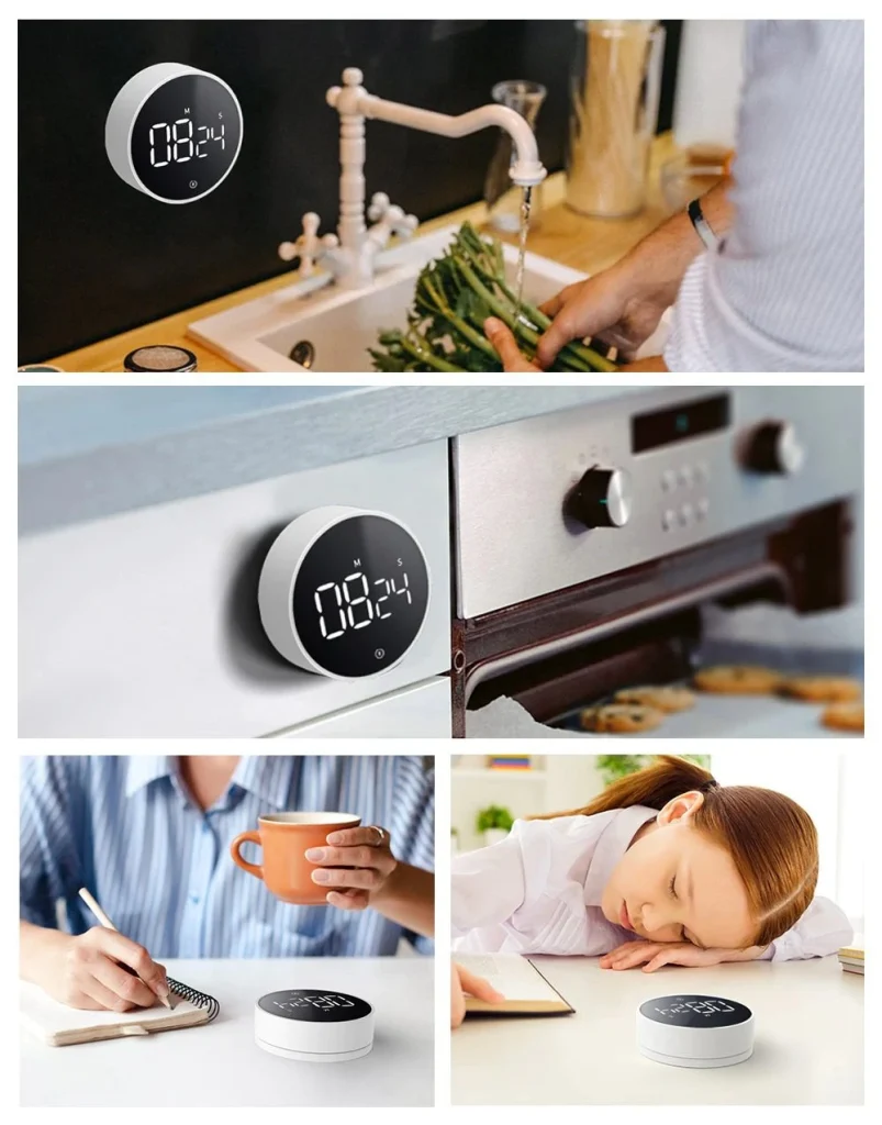 Xiaomi MIIIW Comfort Whirling Timer with Rotating Dial, LED Display and Magnetic Back for Kitchen and Study Use