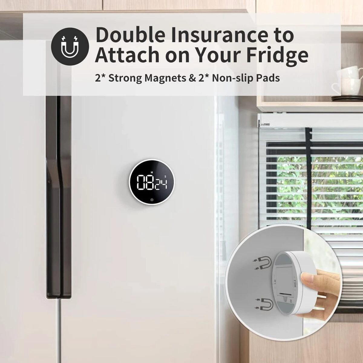 Xiaomi MIIIW Comfort Whirling Timer with Rotating Dial, LED Display and Magnetic Back for Kitchen and Study Use