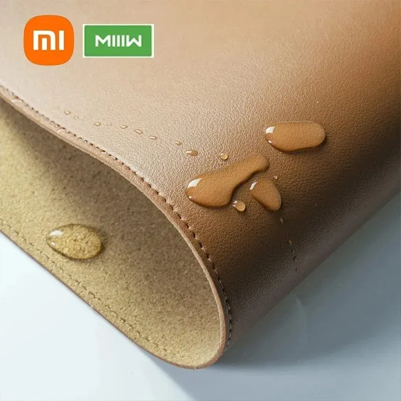 Xiaomi MIIIW PU Leather Waterproof Mouse Pad MWMLV01 Large Size Non-Slip Easy Clean