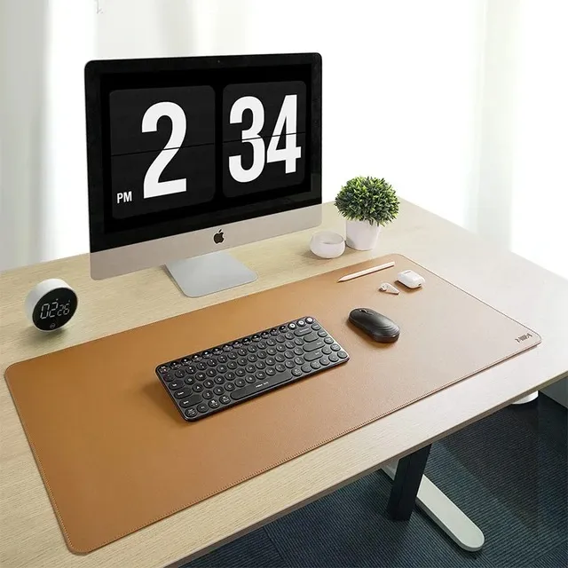 Xiaomi MIIIW PU Leather Waterproof Mouse Pad MWMLV01 Large Size Non-Slip Easy Clean