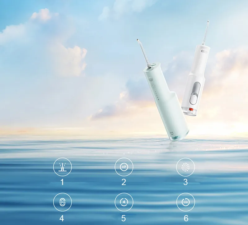 Xiaomi Mijia F300 Portable Oral Irrigator Dental Water Flosser with 240ML Tank and 115-Day Battery
