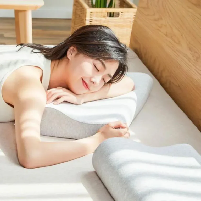 Xiaomi Mijia Memory Foam Neck Pillow – Ergonomic Neck Support for Back & Side Sleepers | Antibacterial & All-Season Comfort