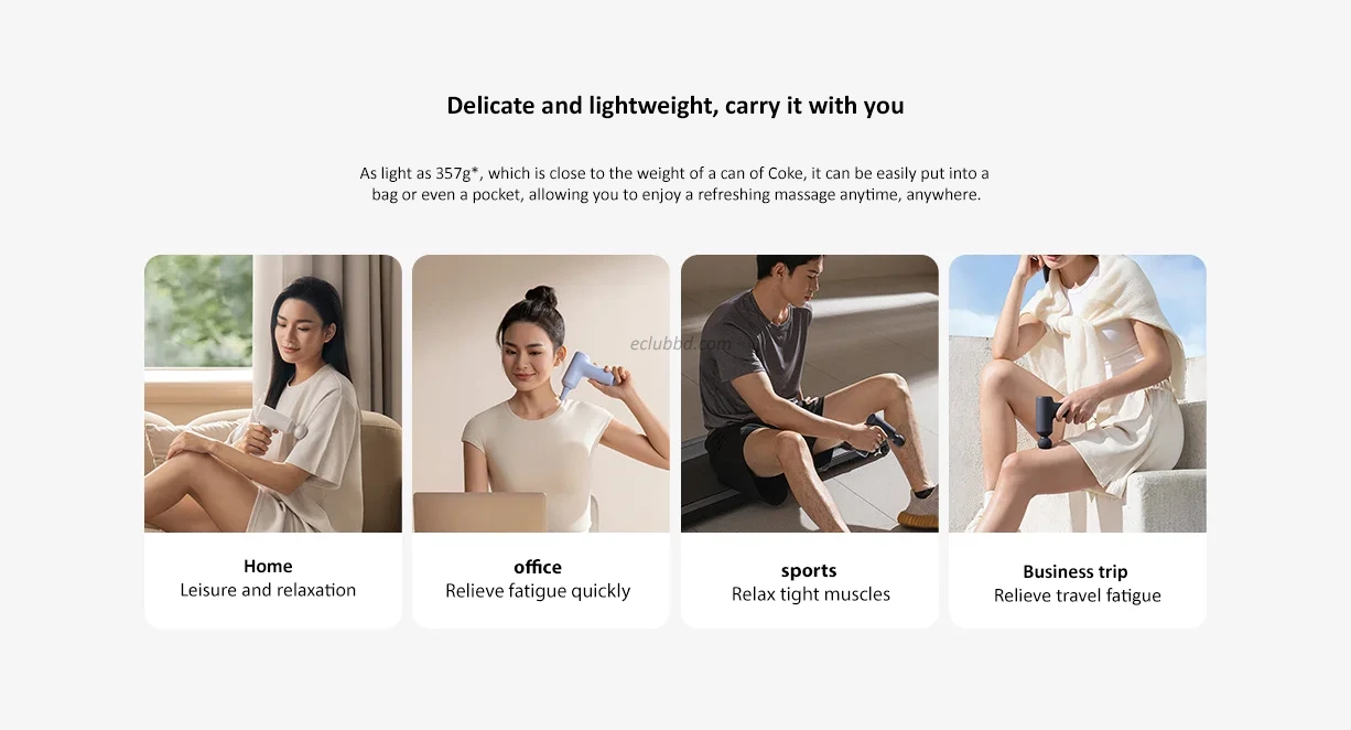 Xiaomi Mijia Mini Fascia Gun 3 – Compact Portable Muscle Massage Gun with 12kg Thrust and Silent Brushless Motor