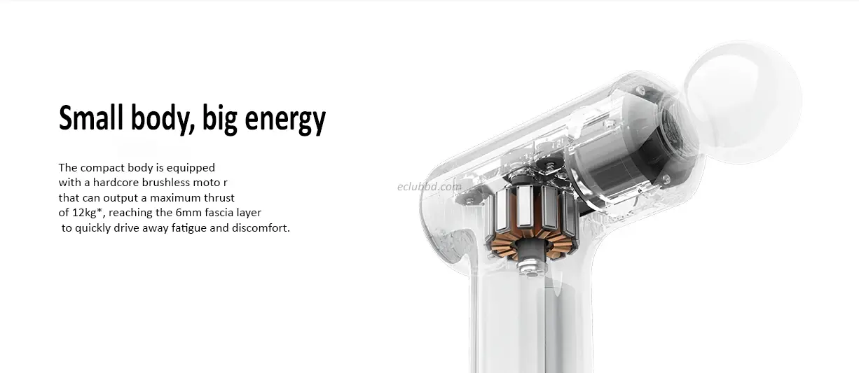 Xiaomi Mijia Mini Fascia Gun 3 – Compact Portable Muscle Massage Gun with 12kg Thrust and Silent Brushless Motor