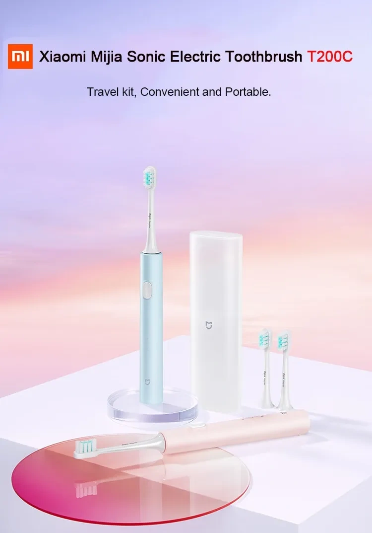 Xiaomi Mijia T200 Sonic Electric Toothbrush – Ultrasonic Smart Toothbrush with 31000 Vibrations and IPX7 Waterproof