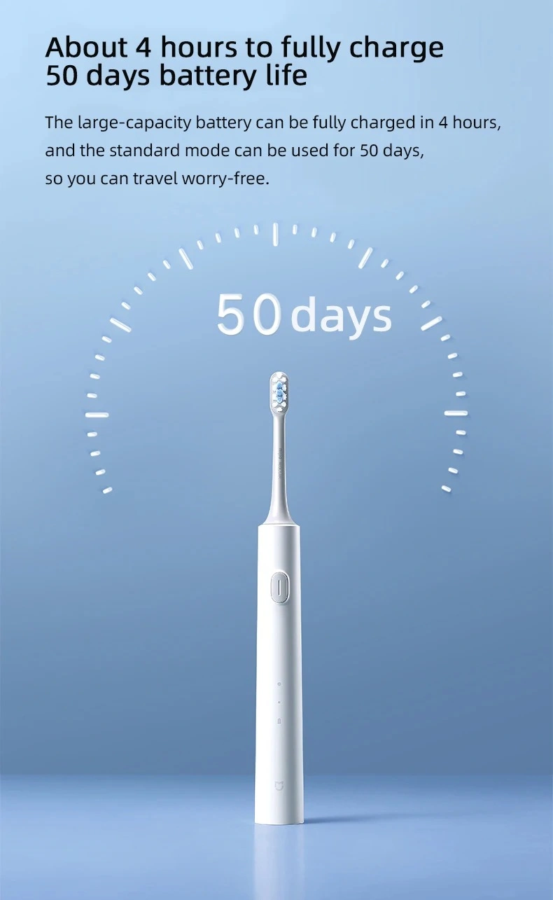 Xiaomi Mijia T301 Sonic Electric Toothbrush – 360° Wireless Charging, 31000 VPM, IPX8 Waterproof