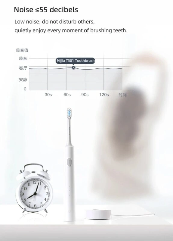 Xiaomi Mijia T301 Sonic Electric Toothbrush – 360° Wireless Charging, 31000 VPM, IPX8 Waterproof