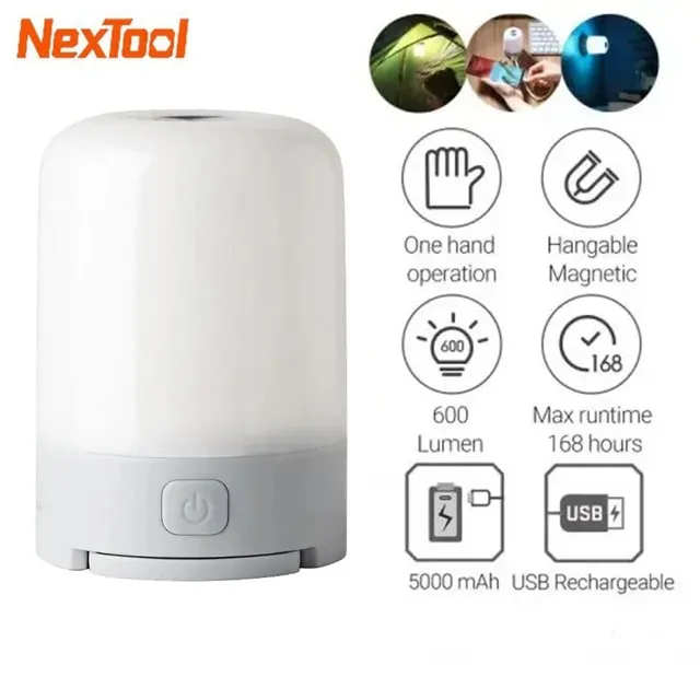 Xiaomi NexTool Multifunction Camping Light 600 Lumen USB Rechargeable Outdoor Lantern