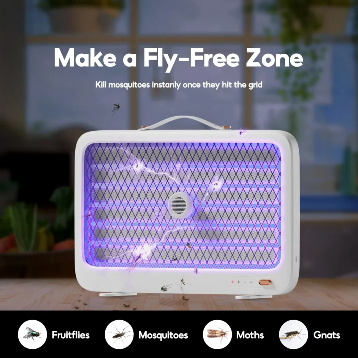 Xiaomi Qualitell K5 Lite Rechargeable Electric Mosquito Killer Lamp – UV Fly Zapper (4000V)