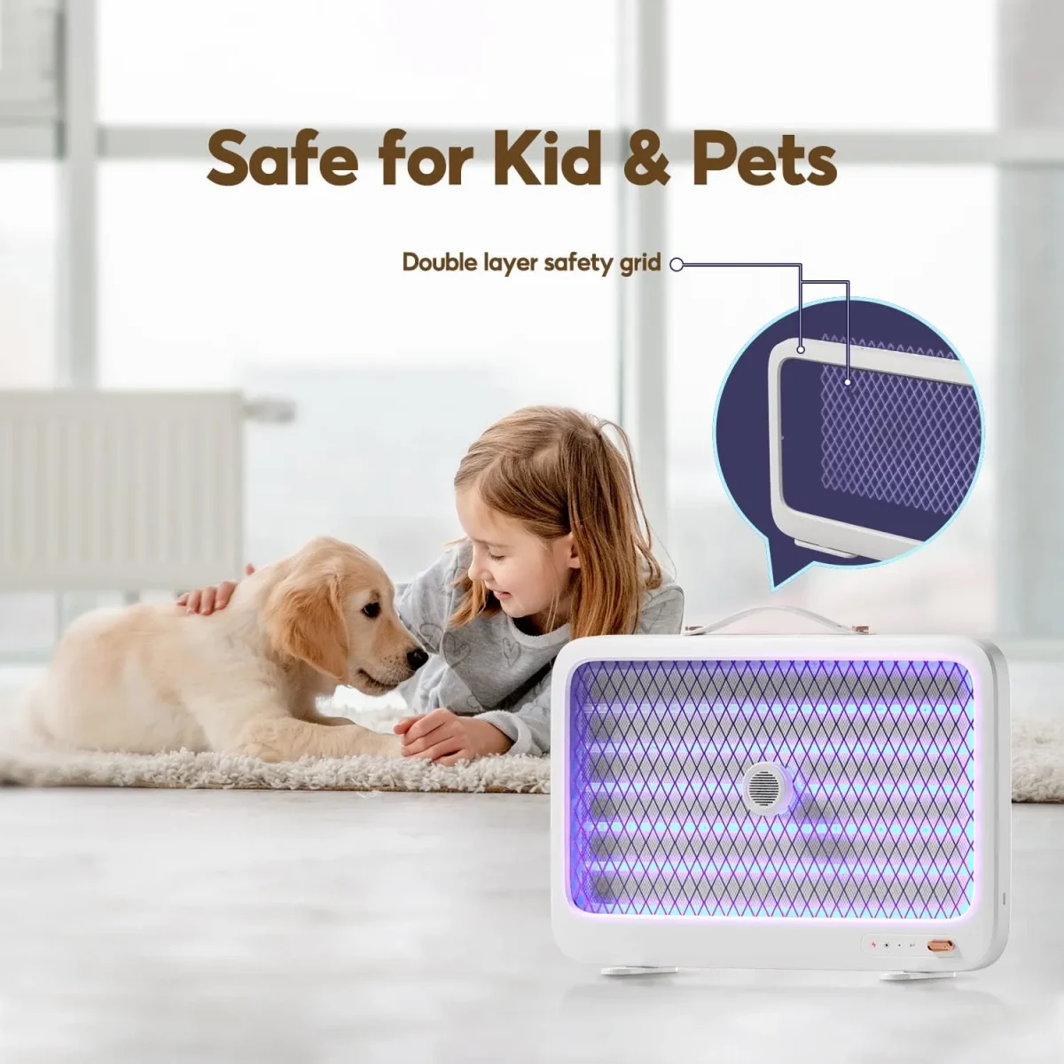 Xiaomi Qualitell K5 Lite Rechargeable Electric Mosquito Killer Lamp – UV Fly Zapper (4000V)