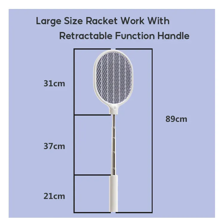 qualitell l1 electric mosquito killer swatter with usb rechargeable battery and flashlight