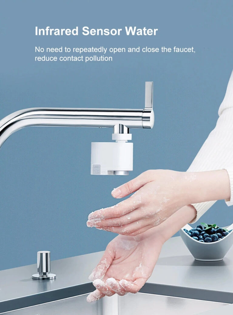 Xiaomi Zanjia Water Saver Nozzle Tap with Automatic Sensor – Smart Water Saving Faucet Adapter Looking to reduce water waste without sacrificing performance? The Xiaomi Zanjia Water Saver Nozzle Tap with Automatic Infrared Sensor is the ideal eco-friendly solution for modern kitchens and bathrooms. This intelligent device transforms any regular faucet into a smart, touchless water-saving system—helping you conserve water, maintain hygiene, and enhance convenience. Whether you're washing hands, dishes, or prepping food, the Xiaomi Zanjia Tap Nozzle provides automatic flow activation using an infrared sensor. It significantly reduces water waste by controlling the stream precisely when needed—no more letting water run unnecessarily. ✨ Key Features 🧠 Infrared Motion Sensor Technology Equipped with a smart infrared sensor, the nozzle automatically detects hand movement within 5–10 cm, activating water flow instantly. Water shuts off automatically after a few seconds, ensuring hands-free operation and zero waste. 💧 Water-Saving Aerator Design Combining air injection technology with intelligent flow control, the nozzle produces a powerful stream while using less water. It helps save up to 35–50% more water compared to standard faucets. 🔁 Dual Water Flow Modes (on supported variants) Some versions of the Zanjia water saver feature two modes: Stream Mode for regular hand washing or rinsing Spray Mode for wider surface coverage during cleaning Switch between modes to suit your needs. 🔌 USB Rechargeable or Battery Powered The built-in battery supports USB charging for maximum convenience. Some variants may also support AA batteries, allowing flexibility in usage. A single charge lasts weeks on average use. 🔧 Tool-Free Installation The adapter fits onto most standard faucets and requires no plumbing or tools. Simply tighten the included connectors, and you're good to go. 🛠️ Durable Build Quality Crafted from ABS plastic and stainless steel, the Xiaomi Zanjia nozzle is resistant to corrosion, durable under heavy daily use, and easy to wipe clean. ♻️ Eco-Friendly & Hygienic Reduce water bills and support sustainability. The touchless function also prevents germ transfer, making it ideal for hygiene-conscious homes and businesses. 📐 Specifications Feature Description Brand Xiaomi Zanjia Product Type Water Saver Faucet Nozzle Tap Sensor Type Infrared (auto-detects hand motion) Detection Range Approx. 5–10 cm Water Saving Tech Air-mix flow stream (aerated jet) Flow Modes Stream & Spray (model dependent) Material ABS Plastic + Stainless Steel Power Source USB Rechargeable Battery or AA Batteries Battery Life Several weeks per charge (USB) Charging Port USB (Type-C or micro USB, model dependent) Installation Tool-free, fits most standard faucets Usage Areas Kitchen, Bathroom, Office, Clinics, Workshops Weight & Size Compact, lightweight, space-saving design 💡 Why Choose the Xiaomi Zanjia Water Saver Nozzle Tap? ✅ Hands-Free Control – Touchless operation improves hygiene and convenience ✅ Save Water, Save Money – Reduce unnecessary flow by up to 50% ✅ Rechargeable Convenience – Eco-friendly battery-powered system ✅ Universal Fit – No tools required; just twist it on and go ✅ Perfect for Families – Especially useful in homes with kids or elderly people ✅ Sleek, Minimalist Design – Matches any modern sink or faucet style ✅ Great for Commercial Use – Ideal for offices, medical centers, restaurants, etc. Whether you're upgrading your kitchen faucet or looking for a hygienic, efficient bathroom solution, the Xiaomi Zanjia Water Saver Nozzle is a small investment that delivers big environmental and financial savings. ❓ Frequently Asked Questions (FAQ) Q1: Will it fit my faucet? A: The Xiaomi Zanjia nozzle fits most standard faucet heads. It includes adapters for different thread types. Be sure to check your faucet’s diameter before purchase. Q2: Is it difficult to install? A: Not at all! It installs in under 5 minutes with no tools needed. Q3: Does it require electricity? A: No external electricity is needed. It uses a built-in rechargeable battery, or AA batteries (depending on the model). Q4: Is this suitable for kitchen or bathroom use? A: Yes, it’s designed for both. It’s especially great in the kitchen for hand washing, dish rinsing, and minimizing water waste. Q5: How often do I need to charge it? A: The battery lasts 2–4 weeks depending on usage frequency. You can recharge it via USB easily.