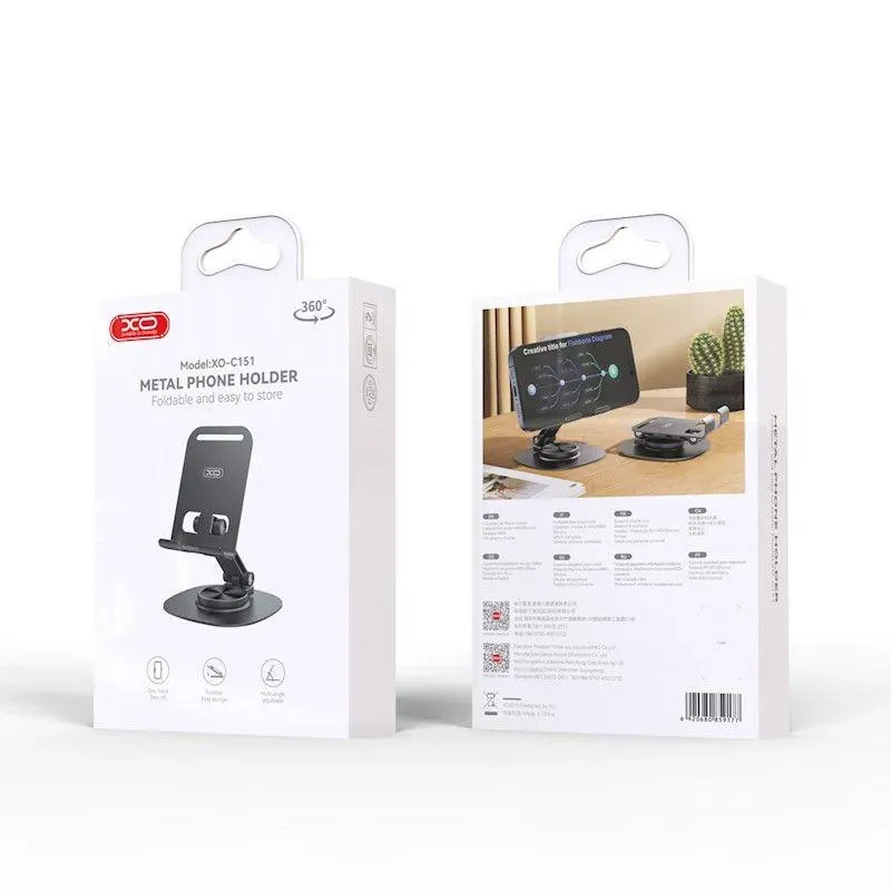 XO-C151 Metal 360° Rotating Desktop Cell Phone Holder