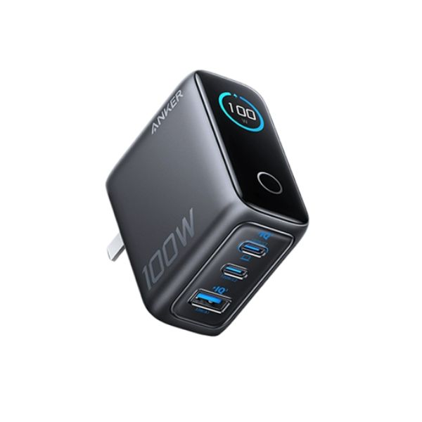 Anker 100W Smart Display Charger Lite Triple-Port Power PD PPS QC UFCS Fast Charging Adapter